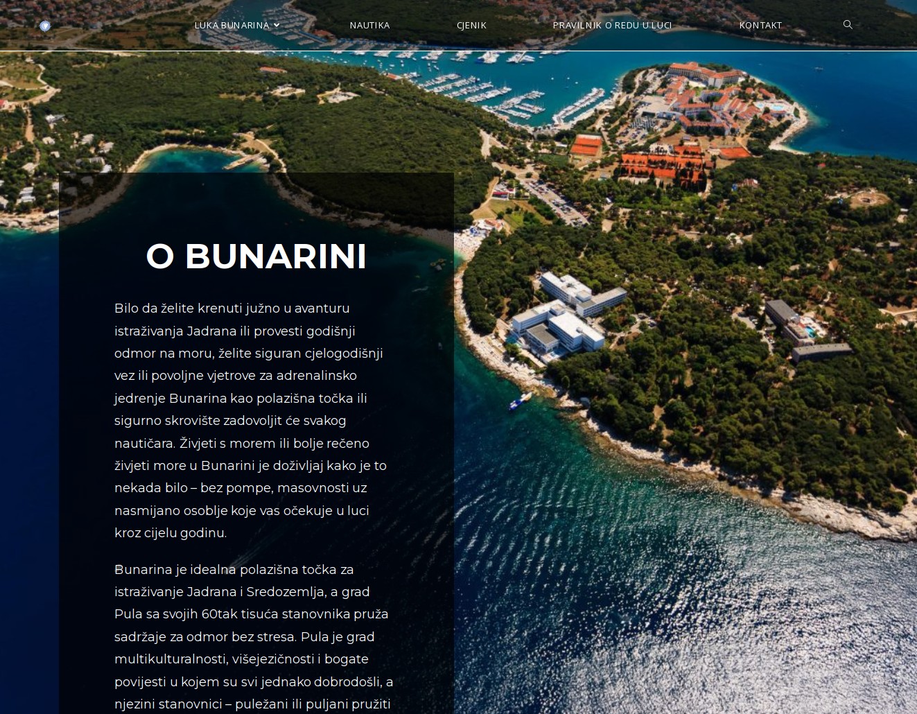 O Bunarini - zračni pogled