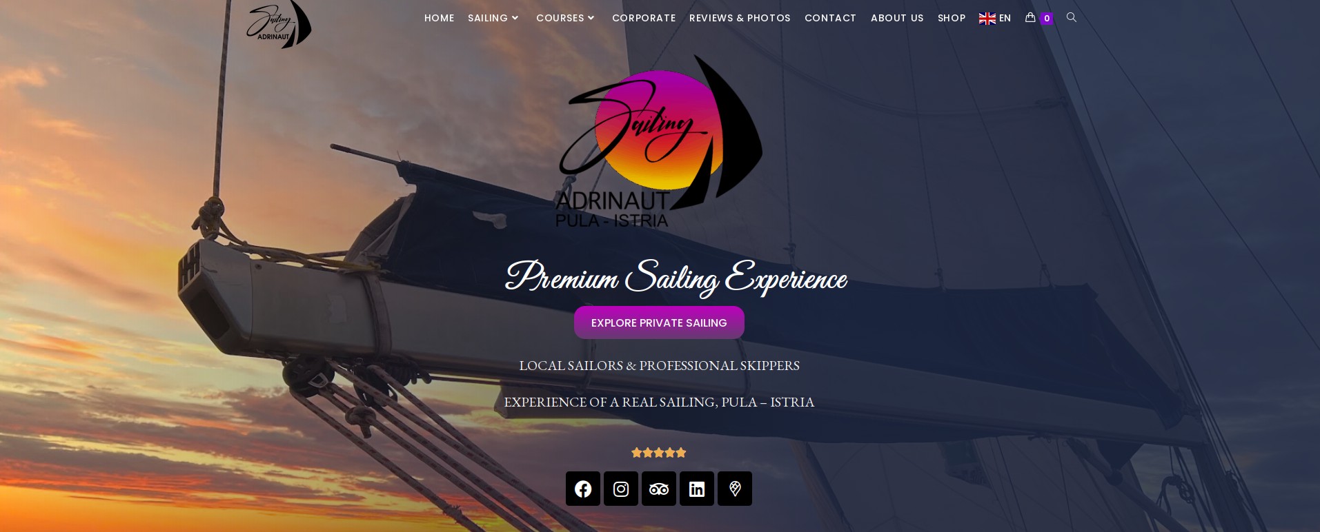 Adrinaut Sailing website