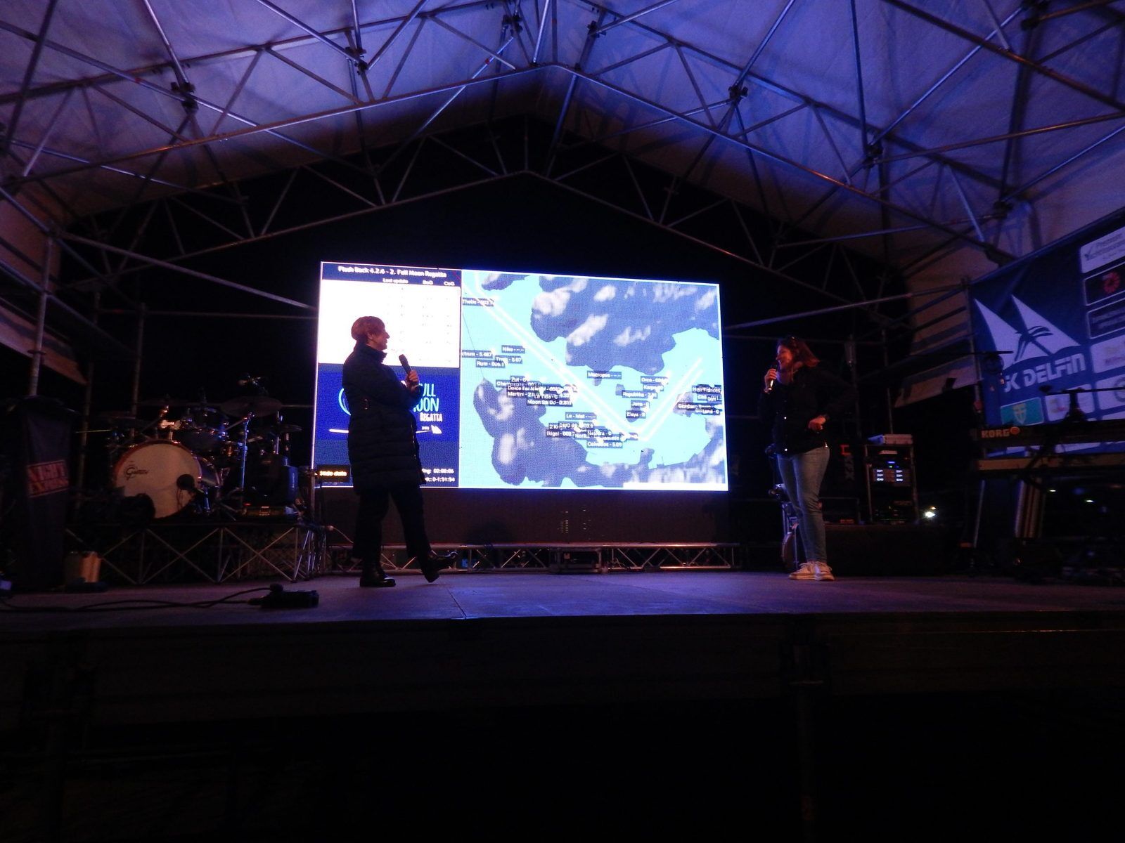 Dorina Tikvicki i Gea Damjanić vode live prijenos regate s pozornice
